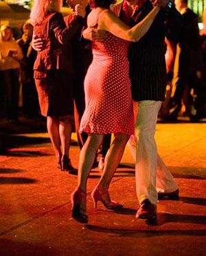 Latin dancing argentine tango