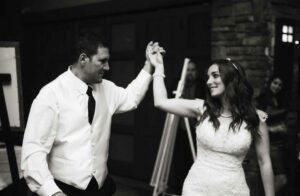 couple slow dancing