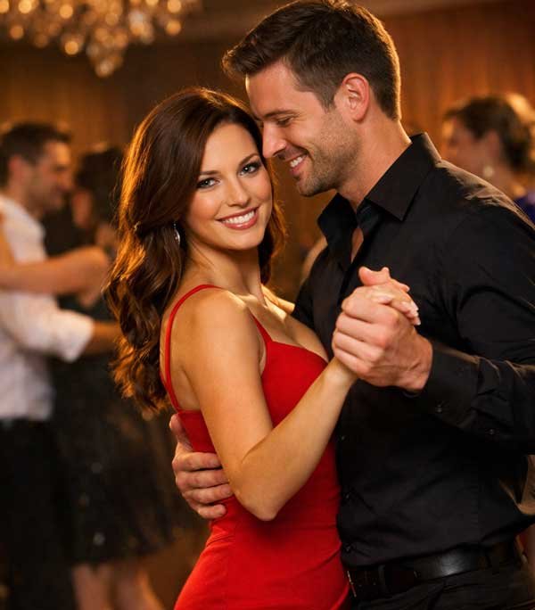 Couple-slow-dancing Couple dancing together